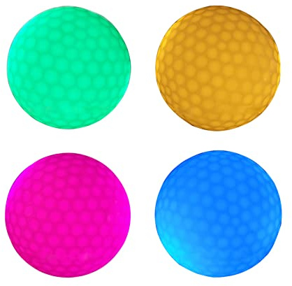 Leuchtball, wasserdicht, leuchtend, 4 Stück, beleuchtetes LED-Licht, 3-lagiges Design