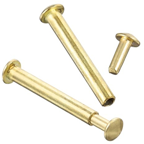 HONITANO 2 set Rivetti e Bulloni in Acciaio Inox per Asse Ventaglio Accessori di Riparazione per Ventagli in Legno Facili da Installare e Resistenti per Te