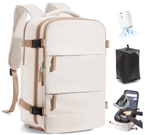 SZLX Mochila al Vacio con Bomba Equipaje de Mano 40x30x20 Ryanair Vueling Wizzair, Mochila Airbag Con Sistema De Vacío Para Viajes, Mochila De Viaje Tamaño Cabina Impermeable Maleta De Vacío Hombres
