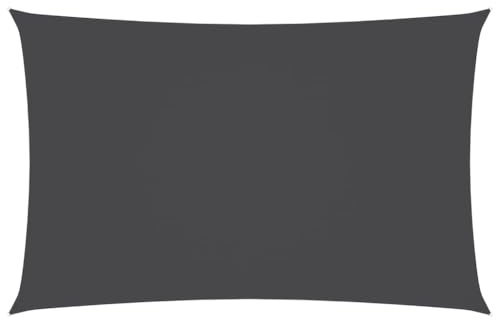 vidaXL Sonnensegel Wasserfest Sonnenschutz Windschutz Sonnendach UV Schutz Garten Terrasse Balkon Oxford-Gewebe Rechteckig 4x7m Anthrazit