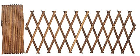 DEDEMCO 2 PCS Wood Lattice Fence Willow Expandable Garden Trellis,6.5 Ft Hanging Wooden Plant Trellis Panel Frame Trellis Fence Support for Climbing Vines Flowers Wall Decor