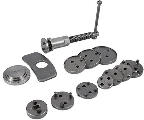 Jeu de repousse-pistons de frein | 13 pièces | Coffret Repousse Piston d'étriers de Freins pour Remplacement de Disque Outil et adaptateurs,Kit de Réparation pour Repousse Piston,32.5*25*7cm