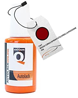 uniQum Autolack Lackstift fürs Auto für FIAT Rosso Corsa/SFRONTATO/ARGILLA/Passione 111A Autolack Reparatur 30 ml