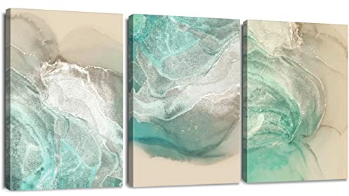 Sungeek 3 Teilig Leinwandbilder mit Holzrahme, Leinwanddruck Bilder 30 x 40 cm, Moderne Wandbilder Kunstdruck Wand Dekoration für Wohnzimmer Schlafzimmer Home Büro Esszimmer (Abstraktion)