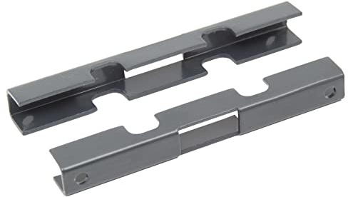 Alberts 672942 Raccord Treillis soudé Double | Anthracite plastifié RAL 7016 | 140 x 18 x 15,5 mm clôture