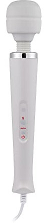 Aloure Mains Powered Deluxe Magic Wand Vibrator White