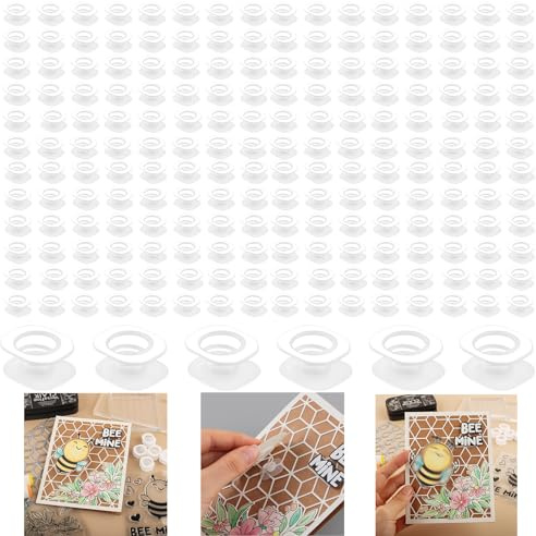 Briartw 150pcs Mini Action Wobbles – Self-Adhesive Springs for Card Making, Scrapbooking & DIY Projects – Add Dynamic Movement to Handmade Cards
