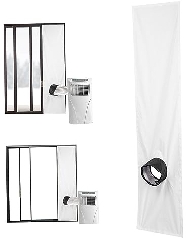 HoveeLuty Ventana de Aire Acondicionado portátil Sello de 200 cm Cetas de fijación Impermeables Ajustables Kit de Ventana de Aire Acondicionado móvil Universal, 200 cm