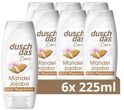 Duschdas Care Duschgel Mandel & Jojoba Milde Pflegedusche ph-hautneutrale 6x 225 ml