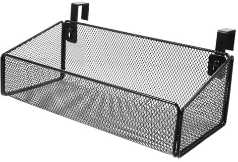 MAGICLULU Hängekorb Aus Metallgitter Zum Einhängen Am Bett Robuster Aufbewahrungskorb Für Schlafzimmer Wohnheim Und Büro Ideal Für Bücher Tablets Und Kleine Gegenstände 10.43X4.72X3.54 Zoll