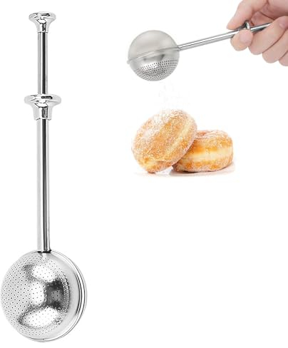Baker's Dusting Wand for Baking, Sugar, Flour & Spices, Powdered Sugar Shaker Duster Sifter for Baked Goodies, Cooking Baking Tool for Home Pastry Chefs