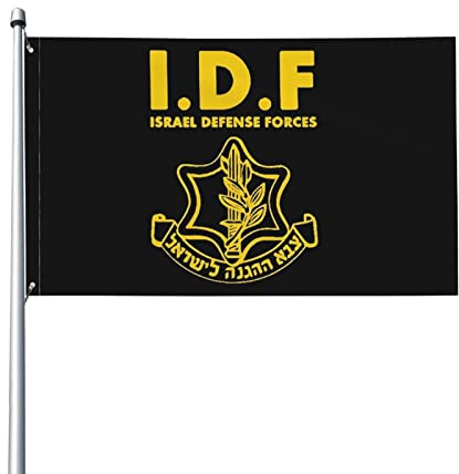 Drapeaux De Jardin Défense D'Israël De Tsahal Drapeau De La Fierté Couleurs Vives Bannière Extérieure Imperméabiliser Bannière Jardin Pour Extérieur Fête Festivals 90x152cm