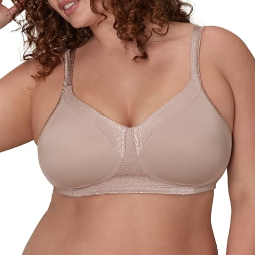 Playtex 18 Hour Wireless, Silky Soft Smoothing T-Shirt Bra, Cool Comfort And 360 Support Reggiseno, 254 cm, Blush da Sera, 6C Donna