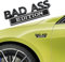 deemars Auto Bad Ass Edition Emblem, Auto Exterieur Embleme Abzeichen, 3D Kotflügelabzeichen Aufkleber mit 3M Kleber, Auto Exterieur Zubehör Metallaufkleber Universal für Autos (Schwarz weiß)