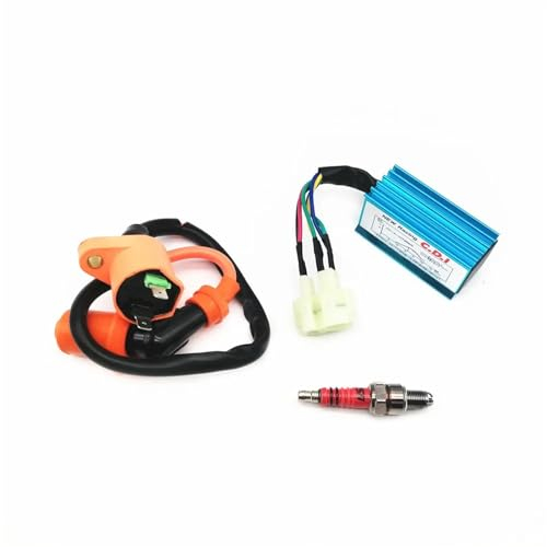 Zündspule Motorrad Für A7TC GY6 50 125 150CC Für ATV Bike Roller Moped Motorrad Leistung Teile Zündspule Zündkerze CDI Zünden System Einheit Zündspule Motorrad Motorrad Motorzündspul