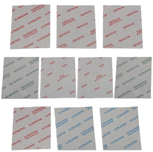 Hecho con Soft Pads, 10 Unidades, Esponja de Lijado, Almohadilla de Lijado, Lijado y Pulido, molienda húmeda o Seca, Almohadillas de Espuma, Lavables y Reutilizables (Mix 10 Soft Pads)