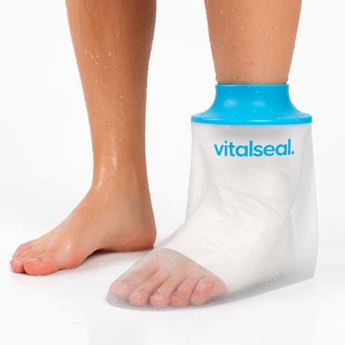 vitalseal. Protector Escayola Pie para Ducha, Funda Impermeable Adulto