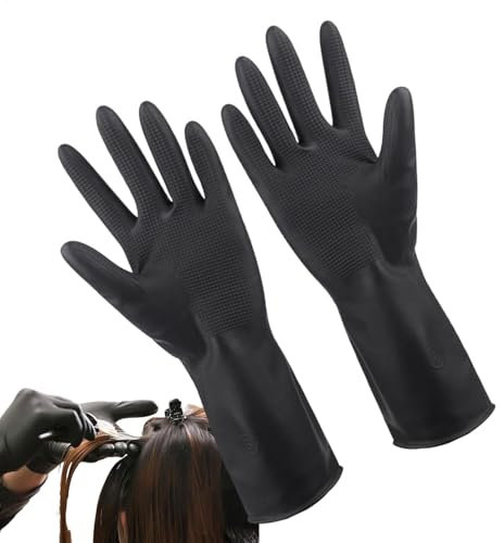 Latexhandschuhe, Küchenhandschuhe | Schutz-Handschuhe Für Reinigung, Puderfreie -Handschuhe, Lebensmittelechte Einweghandschuhe, Rutschfeste Arbeitshandschuhe, Friseurhandschuhe, Flexible Haushal