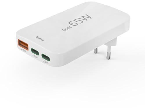 Hama Univ. USB-C, Flachladegerät GaN, PD, 5-20 V/65 W