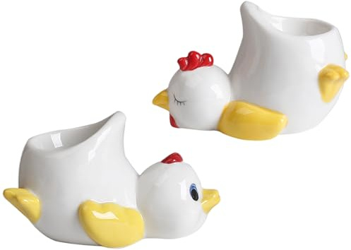 Support amusant pour œufs de canard de Pâques, coquetiers amusants en céramique pour , petit déjeuner, cuisine