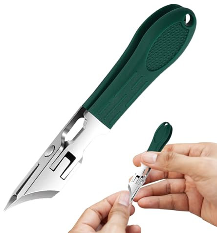 Schräge Nagelknipser Fußnägel - Nagelknipser für Fingernagel und Fußnägel | Nagelknipsers Gegen Eingewachsene Nägel Edelstahl Groß Nail Clipper Fußnagelzange Zehennagelknipser Nagelhautentferner