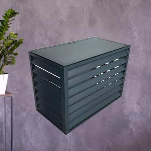 Cubierta de aire acondicionado mini split duradera, resistente a la intemperie, protección exterior para unidades de condensador, diseño de valla para un blindaje óptimo, se adapta a la mayoría de los
