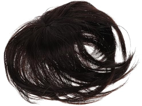 STOBAZA Einstellbares Gerades Haartopper Haarteil mit Unsichtbarem Clip Leichtes Haarteil für Frauen zur Abdeckung von Grauem Haar und Dünner Kopfhaut Bequem und Sicher zu Tragen