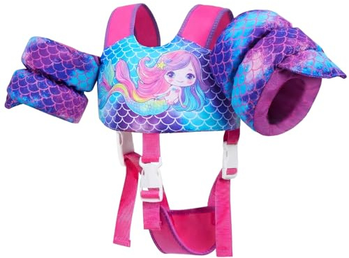 Gogokids Kids Swim Vest with Buoyancy Armbands, Toddler Swim Aid Flotation Suit with Adjustable Straps(11-30kg, 1-6years) | EN13138-1 Certified for Swimming Lessons | for Pool, Beach & Water Parks