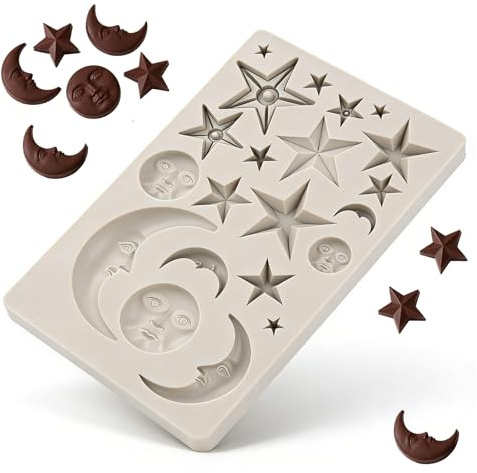 Molde de silicona de chocolate 3D, diseñado para decoración de tartas y cumpleaños, ideal para fondant, galletas y pastelerías - Molde de chocolate