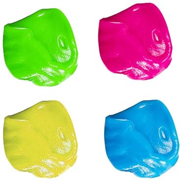 KICHOUSE Tastaturreiniger Gel für Computer Tastaturen und Lüftungsschlitze 4 Stück pack mit Elastizität zur Staubentfernung Praktisches Reinigungsgel Zufällige Farbe