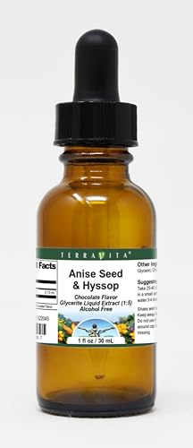 Anise Seed & Hyssop Glycerite Liquid Extract (1:5) - Chocolate Flavored (1 oz, ZIN: 522045)