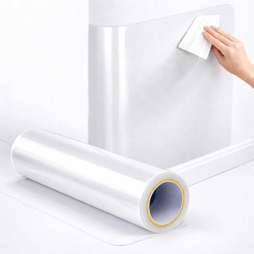 INDIGOS UG - Wandschutzfolie 5m Rolle 100 cm breit - Spritzschutz gegen Tierkot, Schmutz und Feuchtigkeit - für Wände, Möbel, Haus, Schule, Kita oder Büro