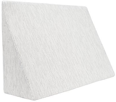 Formalind – Der Fantastische Minikeil 60x40x20cm – Vielseitiges Keilkissen. Lesekissen für Bett & Couch. Komfortable Rückenlehne mit waschbarem Bezug. Formstabiles Reflux Kissen. Weiß
