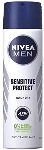6er Pack - Nivea Deospray Men, 48H - Sensitive Protect - 150 ml