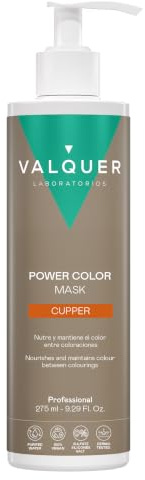 VALQUER Power Color Kupfer-Haarmaske | 275 ml | vegane und silikonfreie