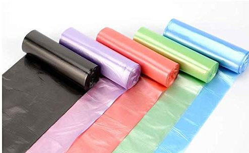 Maya Star Bolsas de Basura Forma de Chaleco Grueso, 200 Unidades, Desechables, para Cocina, hogar, Oficina, Dormitorio, Coche y más (Color # Rojo, 200 unidades/10 Rollos)
