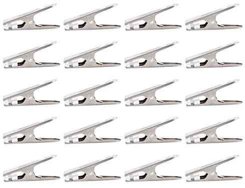 Pinces à Linge, 20 Pièces Coupe-Vent Pinces à Linge en Acier Inoxydable Pinces Serviette Plage, Épingles à Linge pour Serviettes Chaussettes Underwears et Vêtements