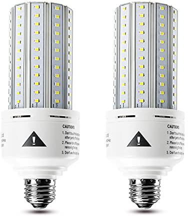 ZP 2 Pack Led Light Bulb 500W Equivalent 7500 Lumen 5000K E26/E27 Medium Base 60W led Bulb for Outdoor Indoor Lamp Area Garage Warehouse Workshop Street Backyard New Upgrade 2 Count (Pack of 1)