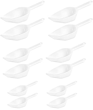 Westmark Back-/Abwiege-/Abfüllschaufeln, 6 Stück, Füllvolumen: je 2x 55 ml, 125 ml und 250 ml, Kunststoff, Halvar, Weiß, 909322E6
