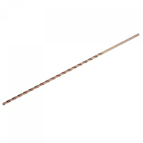 sourcing map M35 Alta Velocidad Acero Recto Vástago Helicoidal broc*, Oro Óxido 4mm broc* Diámetro 250mm Largo