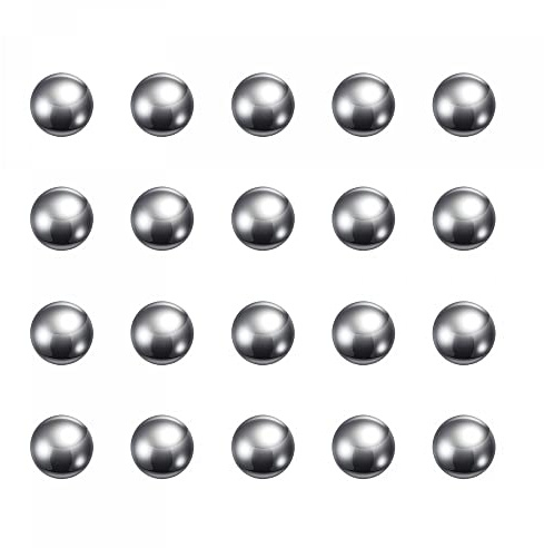 sourcing map 50 Stück 10mm Kohlenstoff Stahl Lagerung Kugeln Präzision Poliert