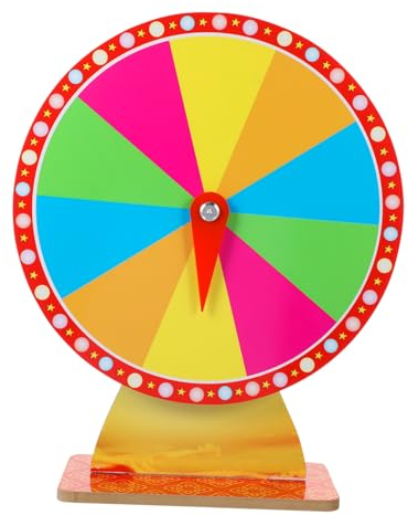 Gadpiparty Rotierendes Rad Für Roulette Tisch-farbpreisrad Das Rad Editierbares Gewinnrad Preisträger Spiel Roulette Rad Bearbeitbares Hochleistungsrad Plastik Runde Gruppe Lotterie Kind