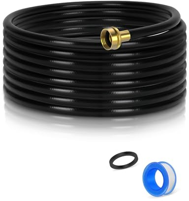 30FT Dehumidifier Drain Hose with 3/4 FHT Brass Connector, Leak-Proof