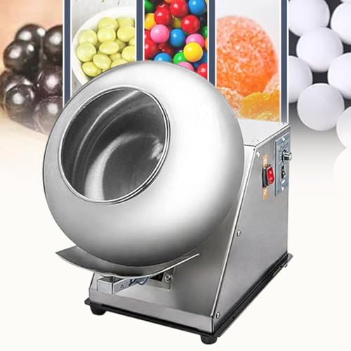 Máquina pulidora de chocolate, Mini máquina de recubrimiento de chocolate comercial pequeña, Máquina pulidora de recubrimiento de chocolate de 3-6 kg/H, Máquina secadora de recubrimiento de azúcar