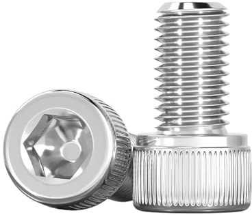 Drenky 20 Pièces M6 X 16mm Vis Cylindrique à Six Pans Vis Cylindriques En Acier Inoxydable A2 V2A Vis à Tête Cylindrique Norme DIN 912 / ISO 4762, Filetage Complet