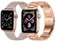 baklon 2-Pack Stainless Steel Strap Compatible with Apple Watch Strap 38mm 40mm 41mm 42mm(Series 10), Compatible with iWatch Series Ultra/Ultra2/SE2/SE/10 9 8 7 6 5 4 3 2 1,Rose Gold