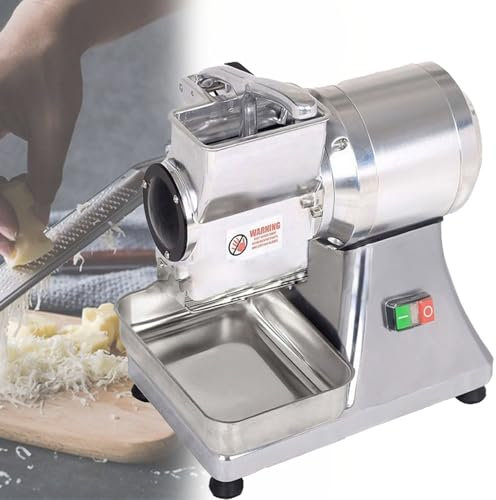 DPLWJPP Rallador Queso Comercial,Trituradora Migas Pan,con Motor Potente 550 W/0,75 HP,Alto Rendimiento 40 Kg/H,Seguridad para Salud Y Bajo Nivel Ruido,para Mantequilla,Migas Salvado De Pan