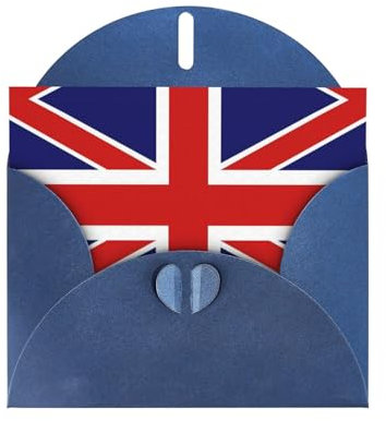 LimPac Grußkarte mit englischer Flagge, Dankeskarten, innen blanko, für alle Anlässe, Hochzeit, Geburtstag, Grüße