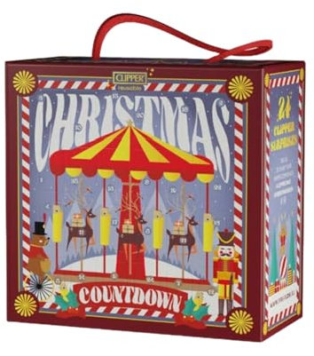 Clipper® Calendario de Adviento, 24 mecheros Sorpresas, accesorios exclusivos CLIPPER®.