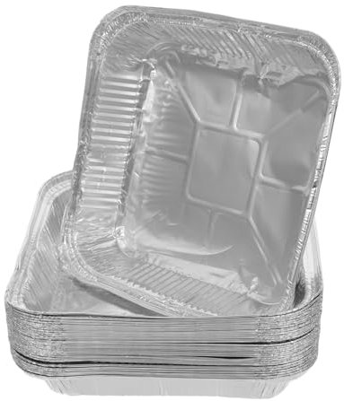 POPETPOP 30pezzi Teglia da Forno in Alluminio Usa e Getta per Torte e Pane Cottura Uniforme per Uso Domestico e Professionale